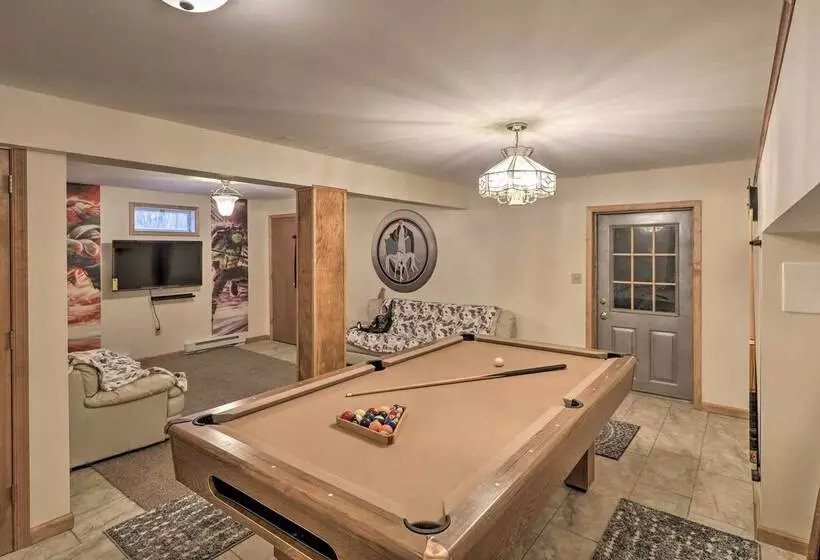 Home W/ Hot Tub, Fire Pit, Koi Pond: Walk To Lake!