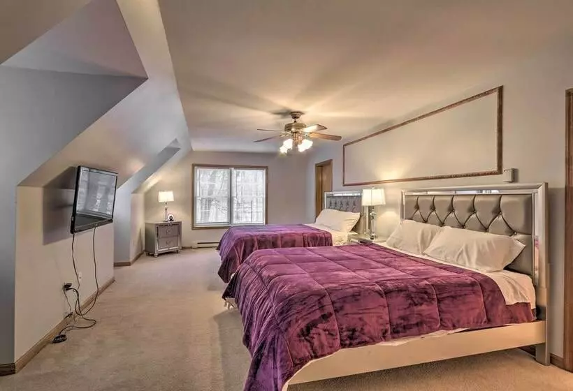 Home W/ Hot Tub, Fire Pit, Koi Pond: Walk To Lake!