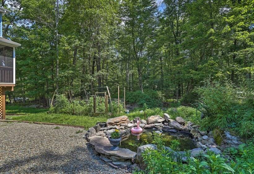 Home W/ Hot Tub, Fire Pit, Koi Pond: Walk To Lake!