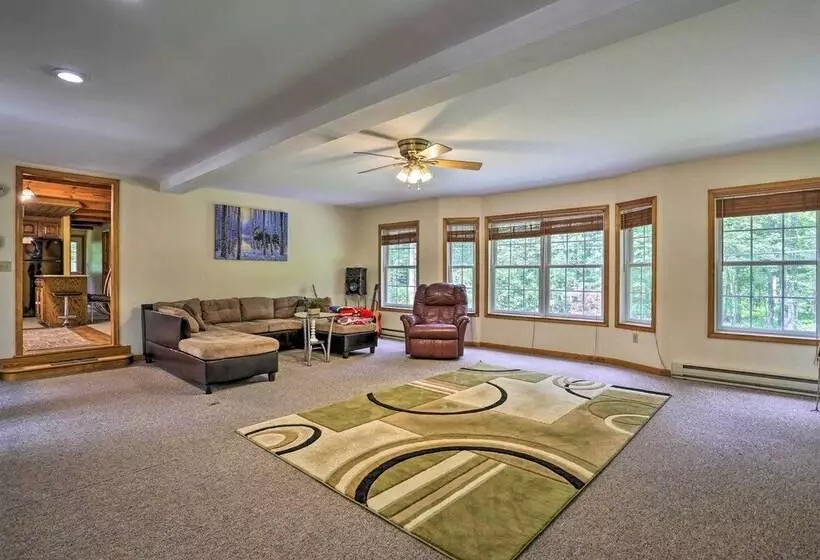 Home W/ Hot Tub, Fire Pit, Koi Pond: Walk To Lake!