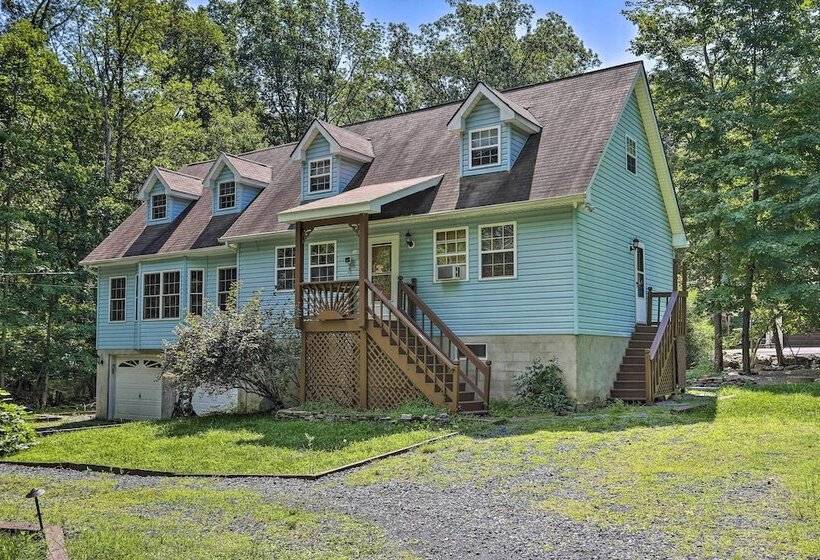 Home W/ Hot Tub, Fire Pit, Koi Pond: Walk To Lake!