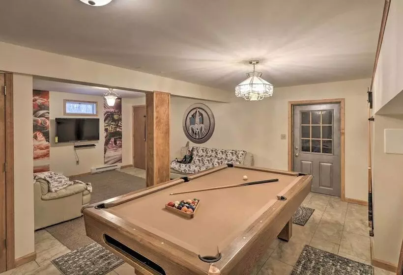 Home W/ Hot Tub, Fire Pit, Koi Pond: Walk To Lake!