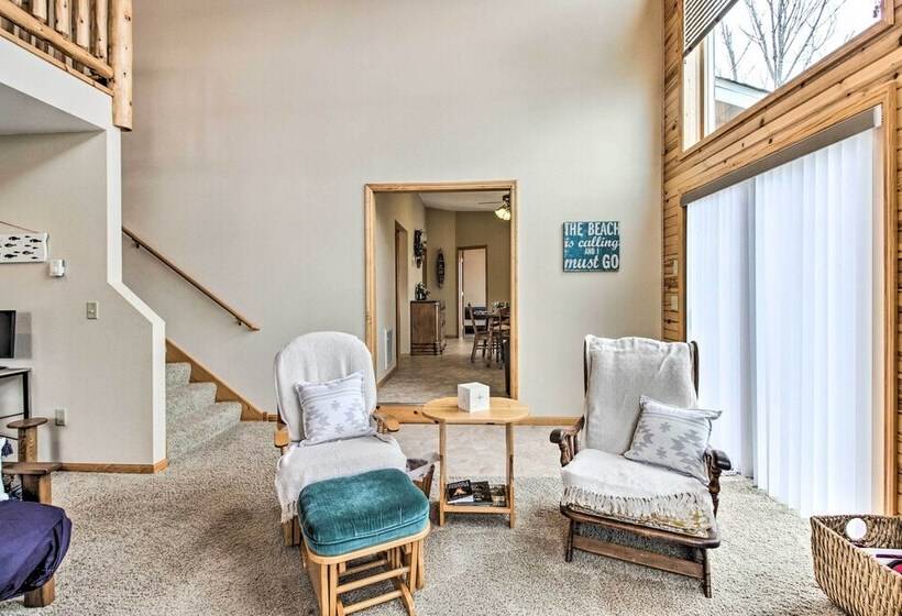 Lakefront Motley Home W/ Private Dock & Fire Pit!