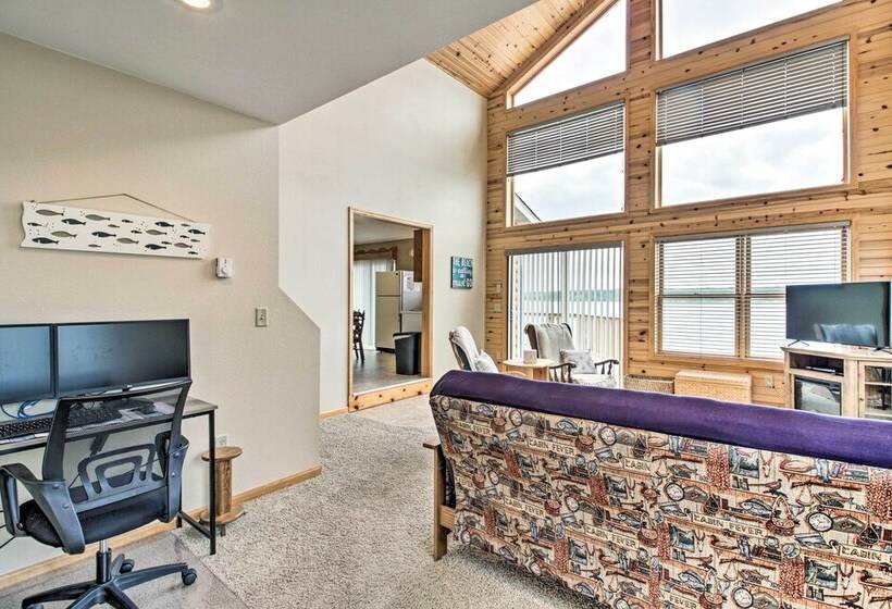 Lakefront Motley Home W/ Private Dock & Fire Pit!