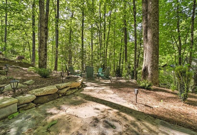 Sapphire Log Cabin W/ Wraparound Deck + Fire Pit!