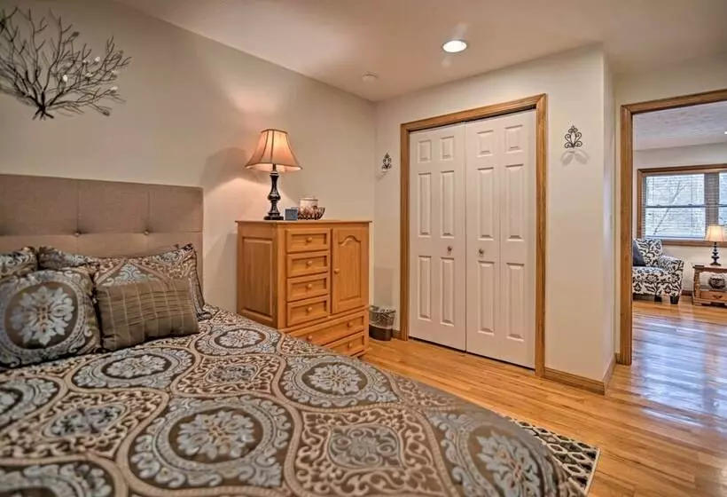 Riverfront Elkins Home W/ Fireplace & Deck!