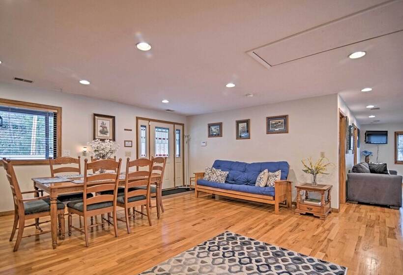 Riverfront Elkins Home W/ Fireplace & Deck!