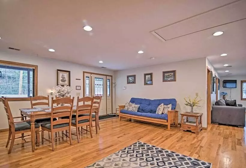 Riverfront Elkins Home W/ Fireplace & Deck!