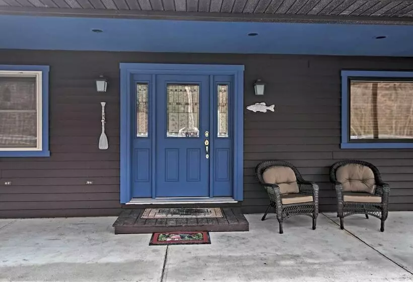 Riverfront Elkins Home W/ Fireplace & Deck!