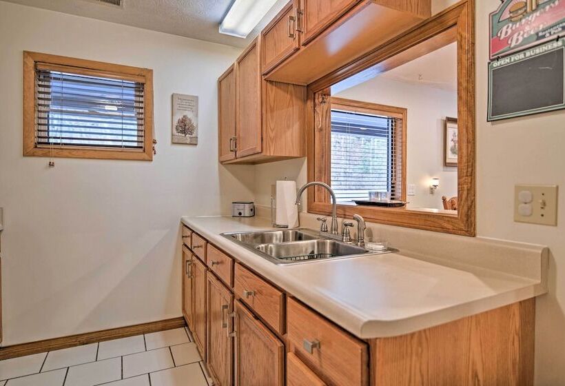 Riverfront Elkins Home W/ Fireplace & Deck!