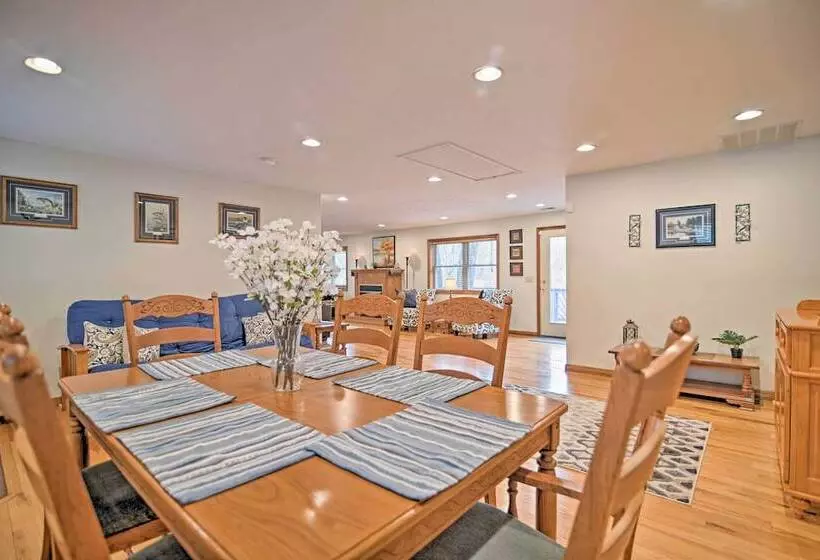 Riverfront Elkins Home W/ Fireplace & Deck!