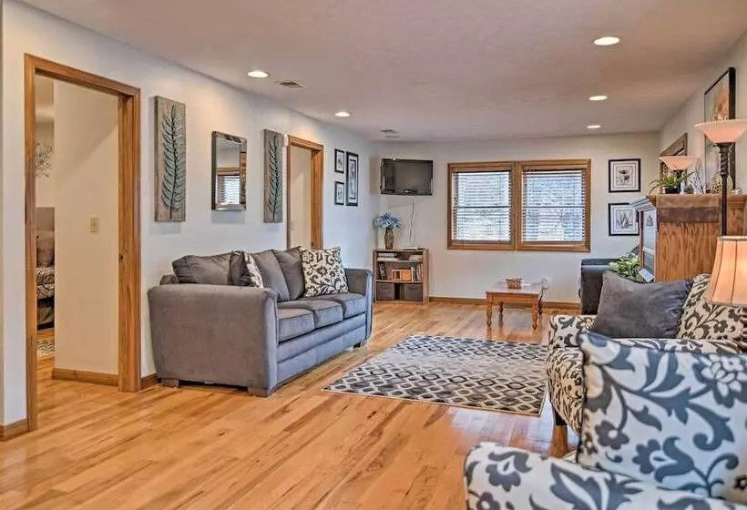 Riverfront Elkins Home W/ Fireplace & Deck!