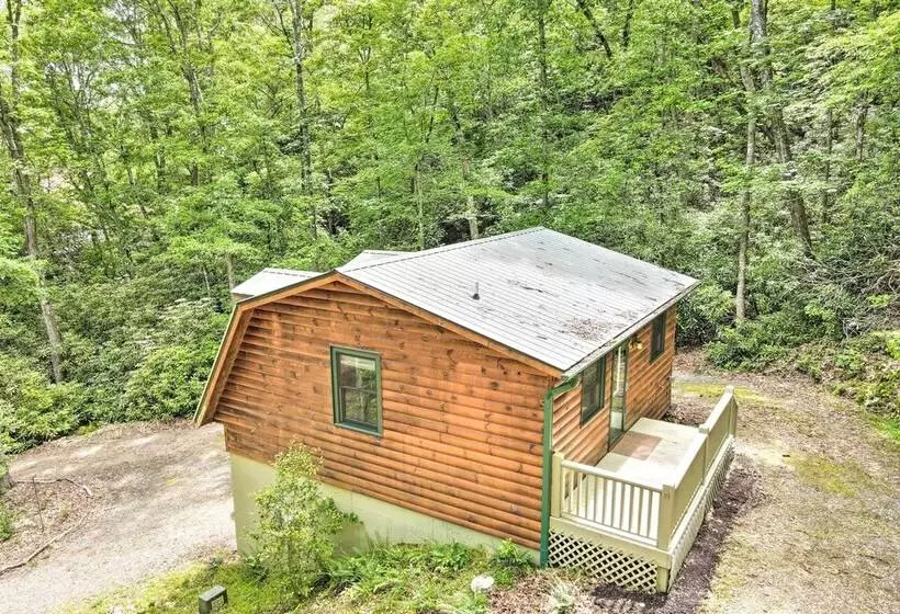 Fire Pit & Forest Views: Secluded Murphy Cabin!
