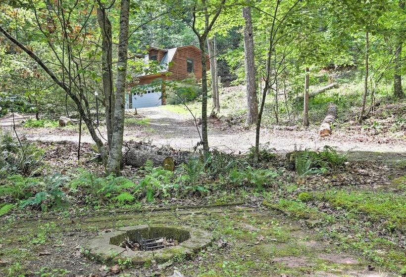 Fire Pit & Forest Views: Secluded Murphy Cabin!