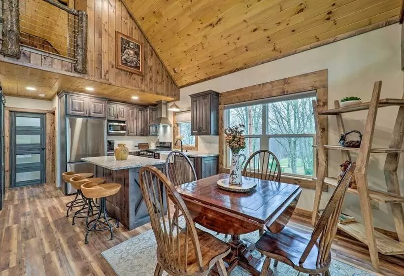 Fire Pit & Grill: Modern Beech Mountain Cabin!