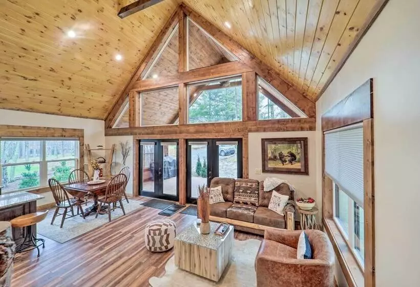 Fire Pit & Grill: Modern Beech Mountain Cabin!