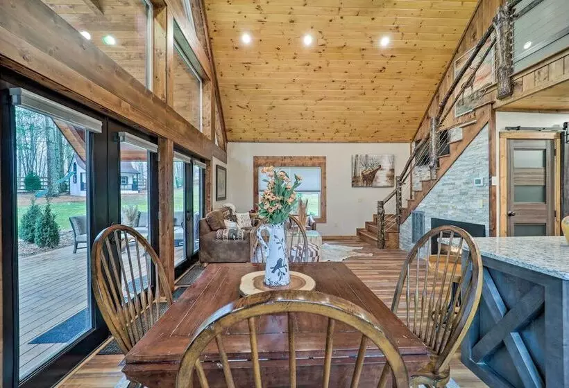 Fire Pit & Grill: Modern Beech Mountain Cabin!