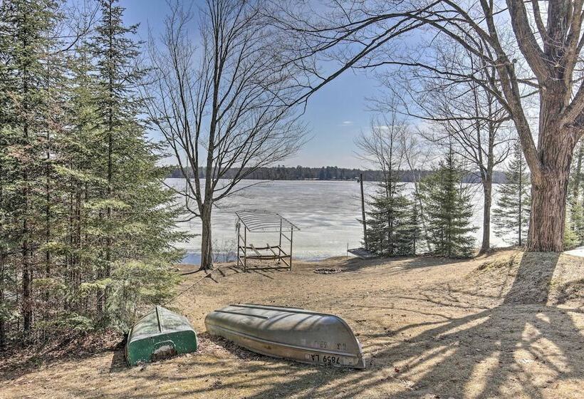 Lakefront Escape W/ Fishing Pier & Snowmobiling!