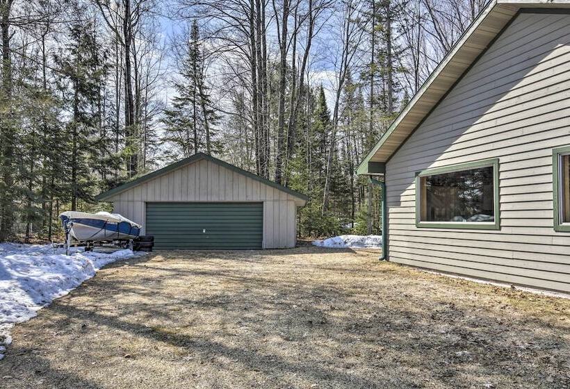 Lakefront Escape W/ Fishing Pier & Snowmobiling!