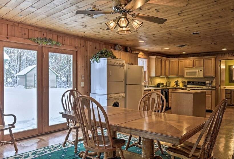 Lakefront Escape W/ Fishing Pier & Snowmobiling!