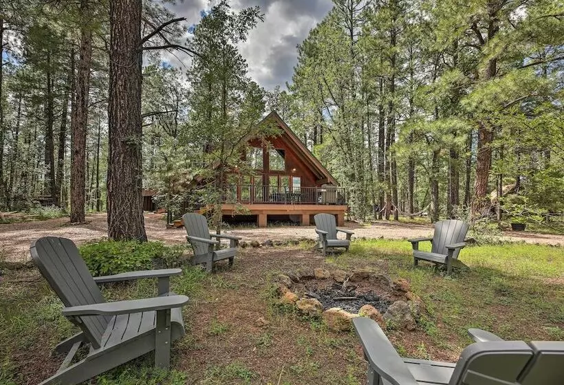 Pinetop Chalet Cabin ~ 1 Mi To Woodland Park