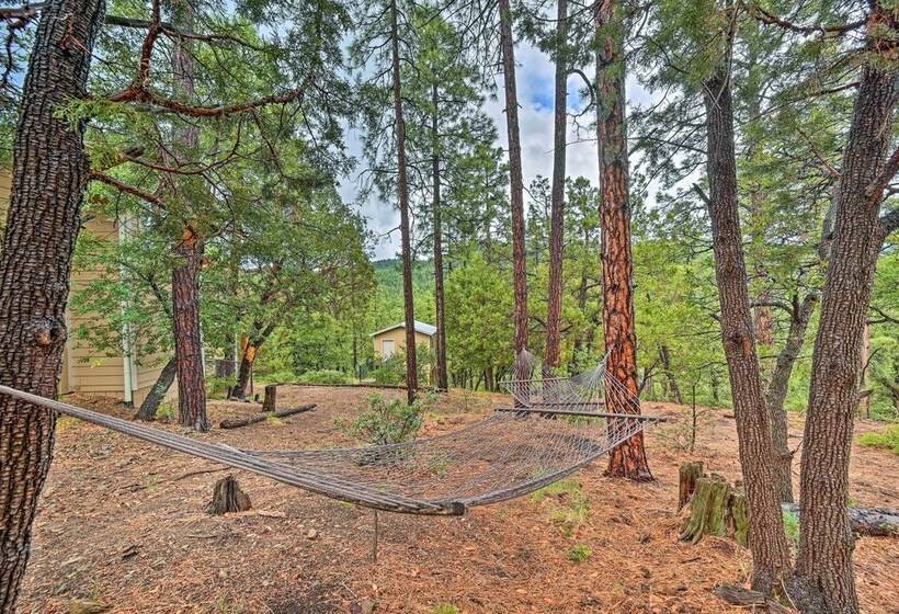Fire Pit, Deck & Grill: Serene Prescott Cabin!
