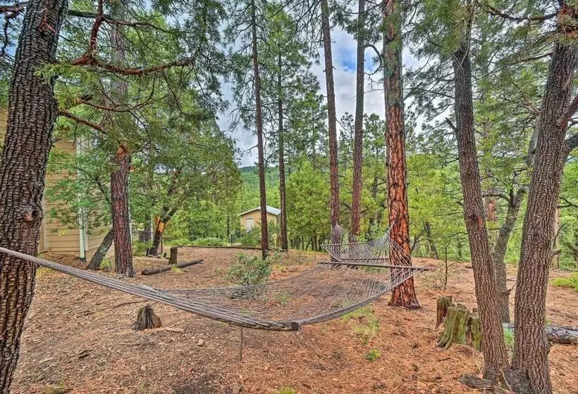 Fire Pit, Deck & Grill: Serene Prescott Cabin!