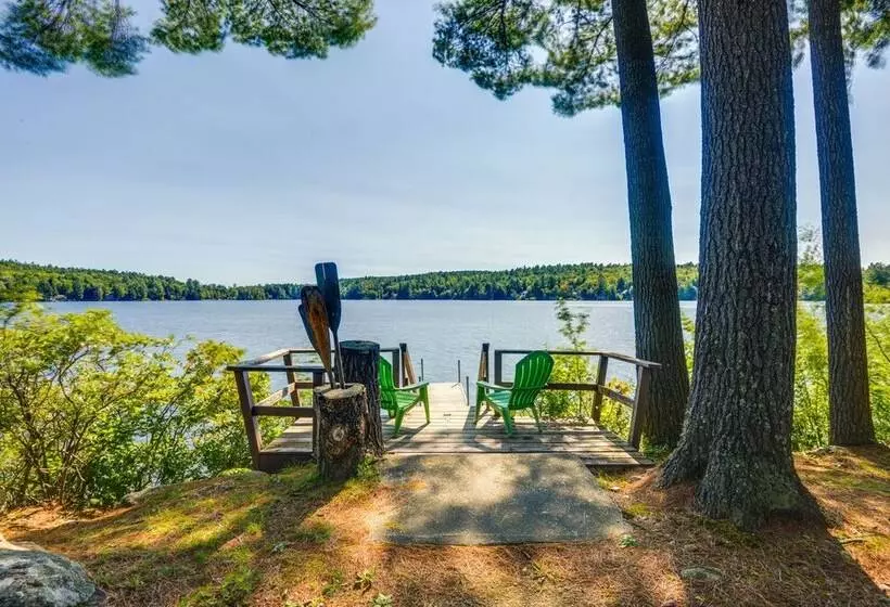 Lakefront Cabin W/ Panoramic Water View & Access
