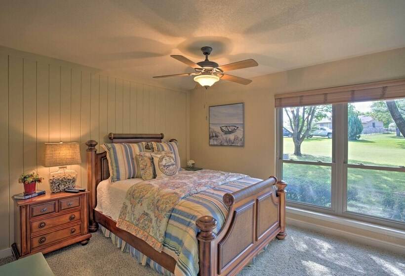 Lakefront Living: Private Dock, Deck, & Game Room!