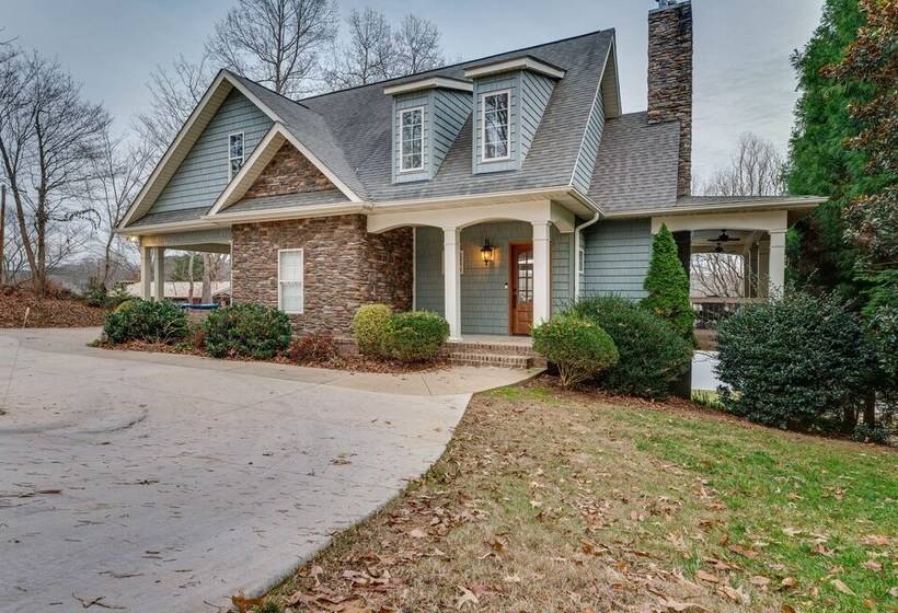Waterfront Sherrills Ford Home W/ Pool & Boat Dock