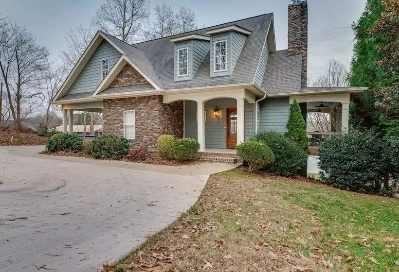 Waterfront Sherrills Ford Home W/ Pool & Boat Dock