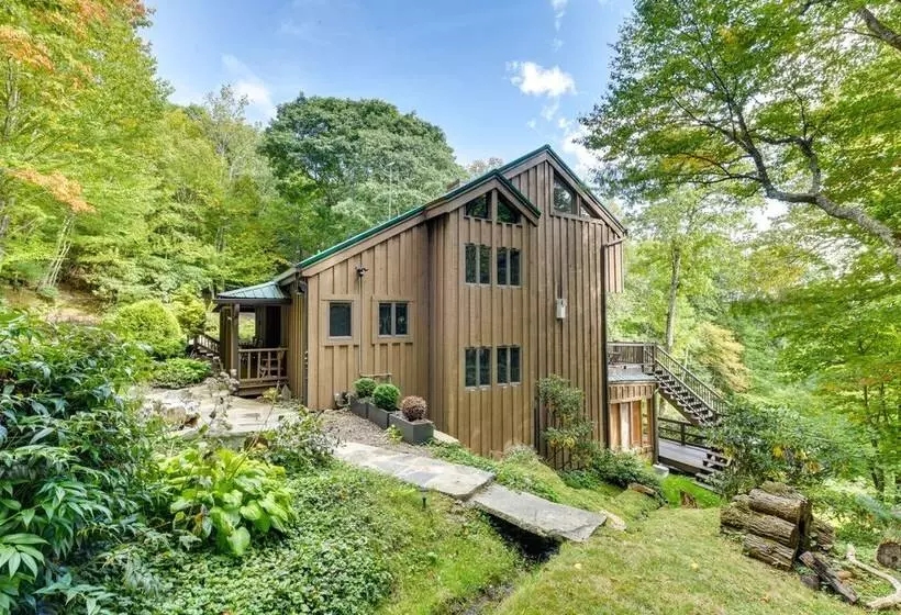 Luxe Blue Ridge Mountain Retreat W/ Sauna + Creek!