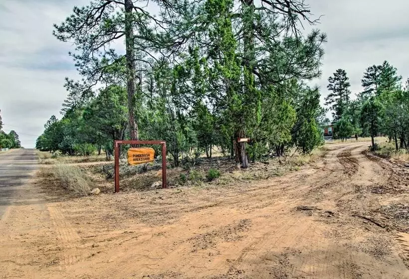 Fire Pit, Fenced Yard: Overgaard Cabin Near Hiking