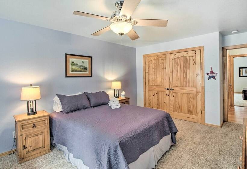 Fire Pit, Fenced Yard: Overgaard Cabin Near Hiking