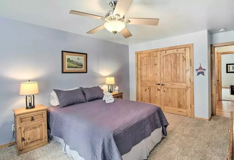 Fire Pit, Fenced Yard: Overgaard Cabin Near Hiking