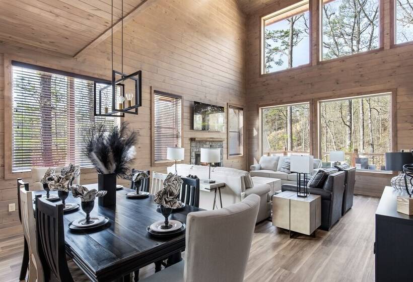 Smoky Poolside Chalet