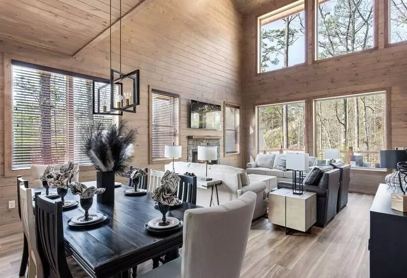 Smoky Poolside Chalet