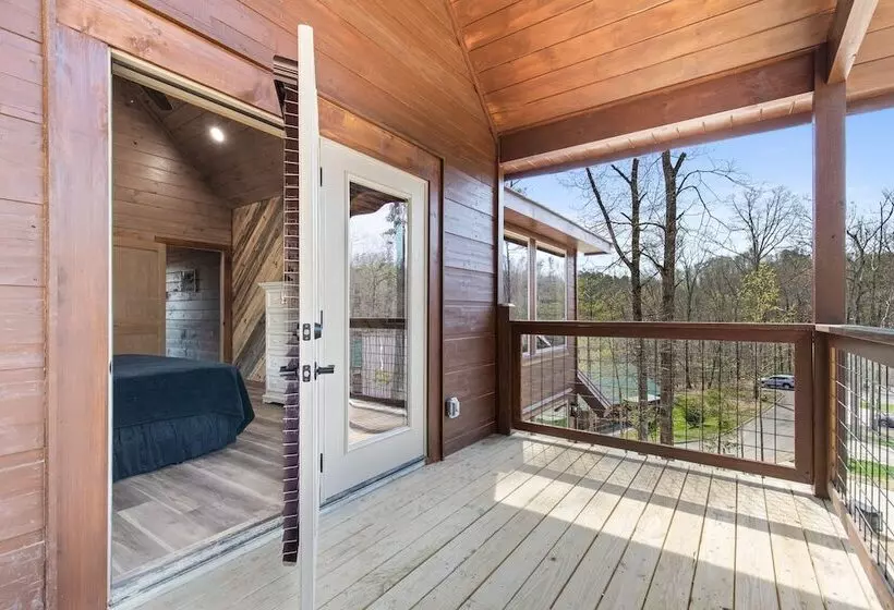 Smoky Poolside Chalet
