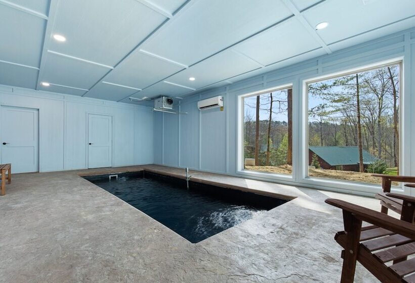 Smoky Poolside Chalet