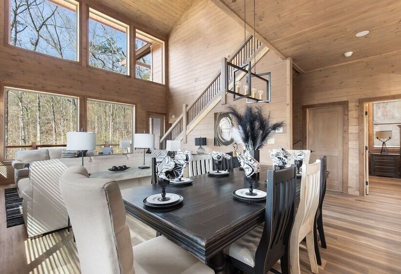 Smoky Poolside Chalet