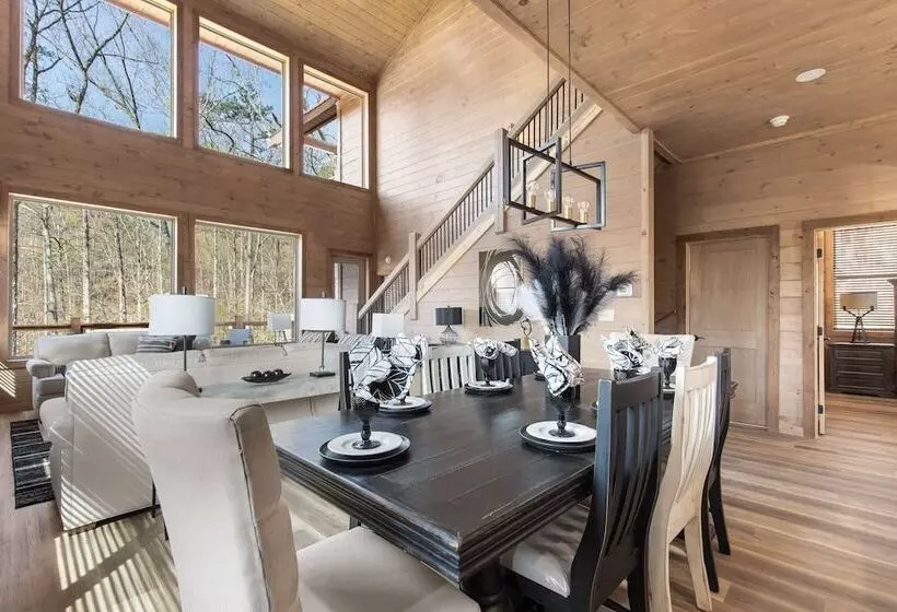 Smoky Poolside Chalet