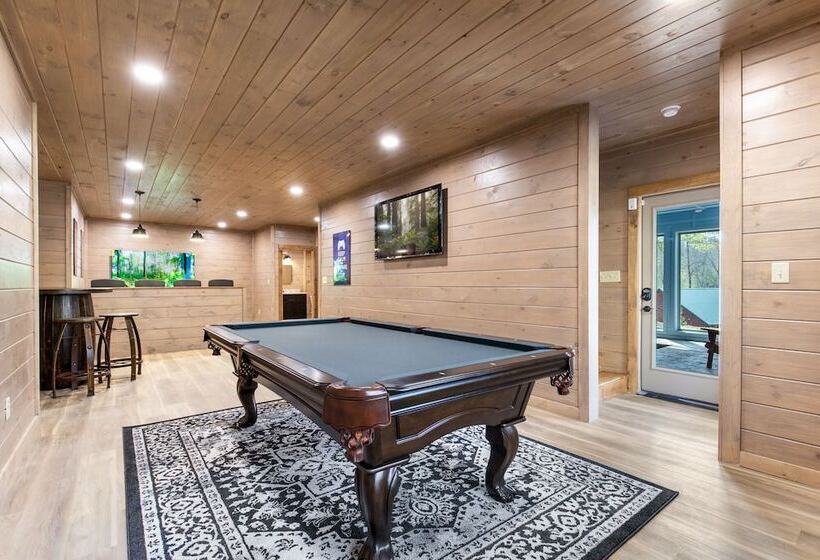 Smoky Poolside Chalet