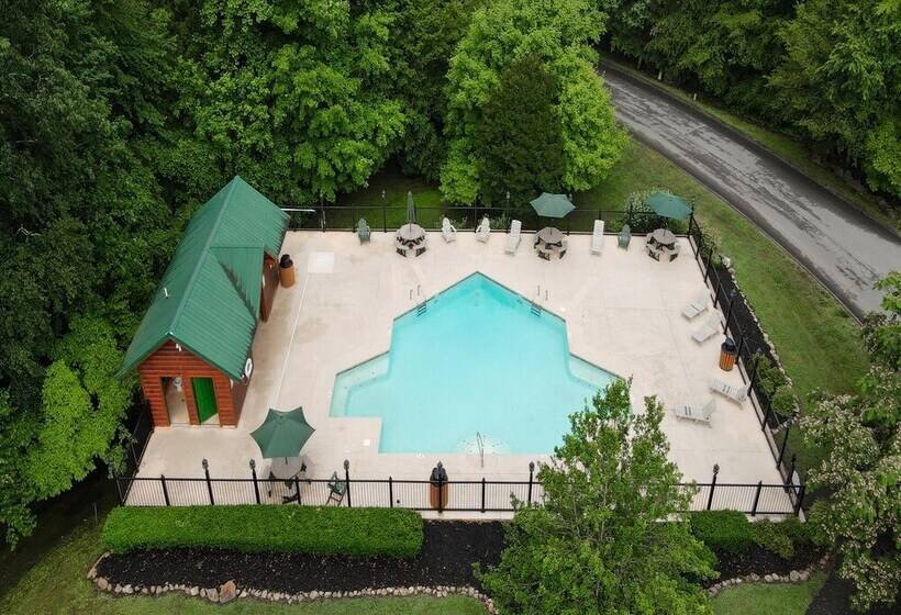 Smoky Poolside Chalet