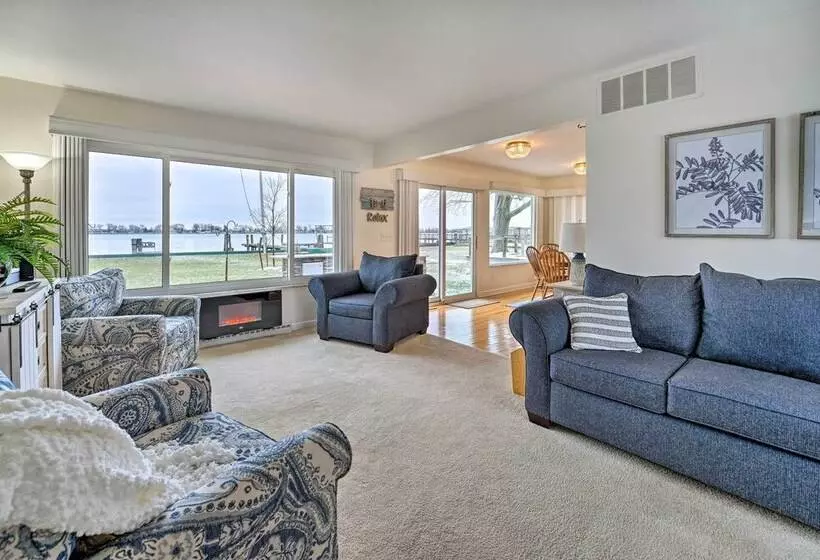 Waterfront East China Home W/ Dock & Patio!