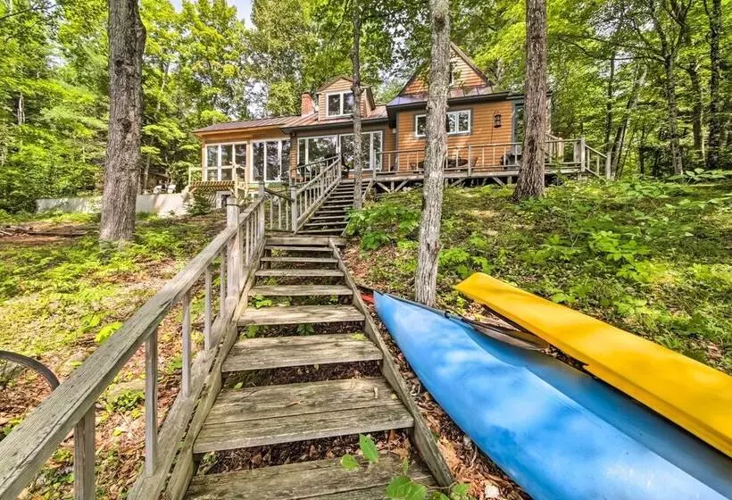 Beautiful Embden Pond Cabin W/ Dock & Kayaks!