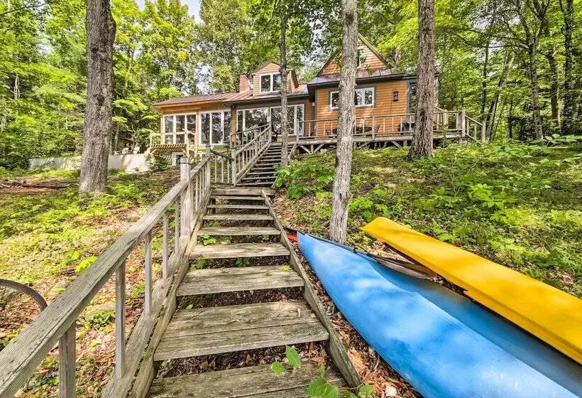 Beautiful Embden Pond Cabin W/ Dock & Kayaks!
