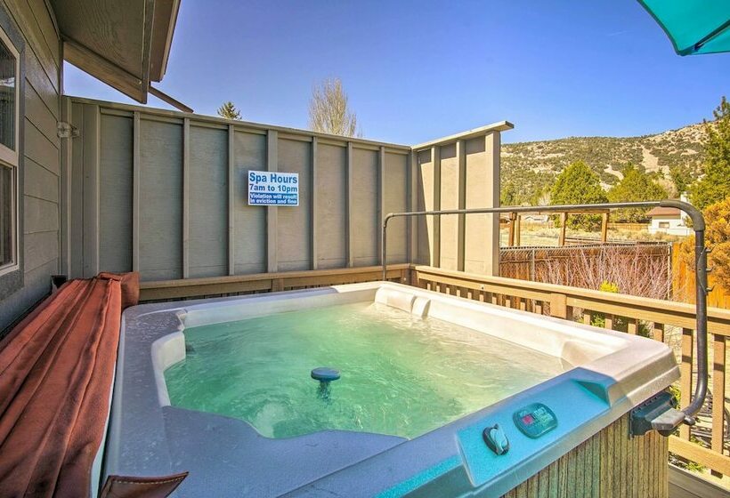 Hot Tub Under The Stars: Inviting Big Bear Cabin