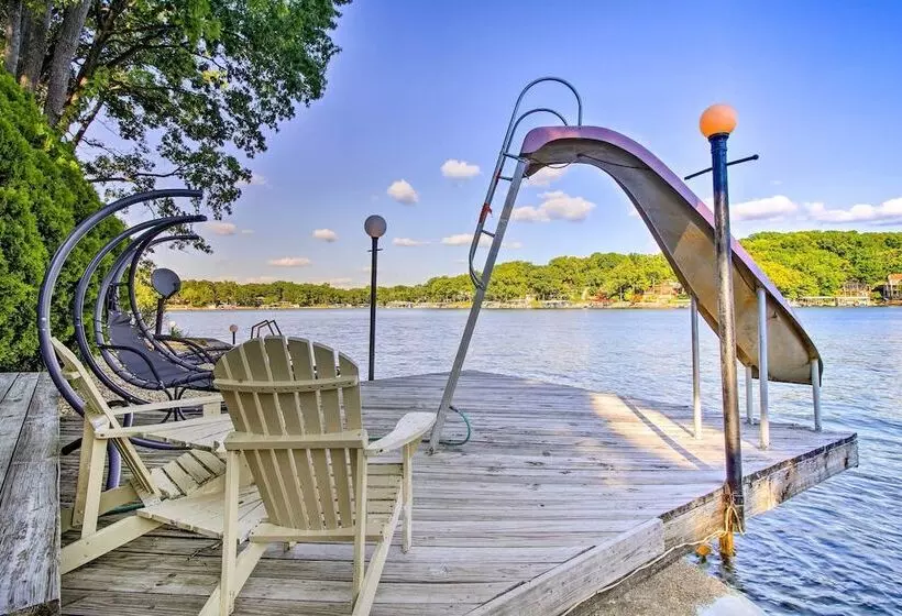 Private Fire Pit & Dock: Lakefront Missouri Home