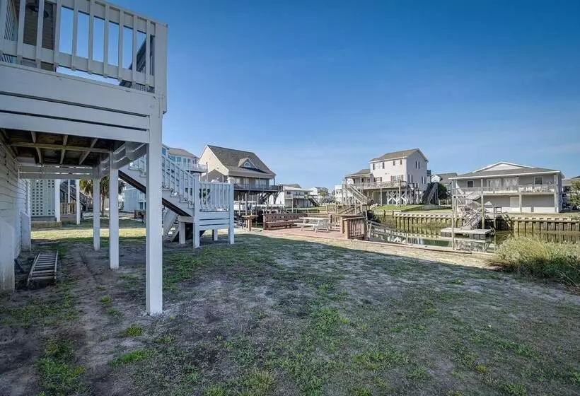 Holden Beach Home On Intracoastal Waterway Canal!