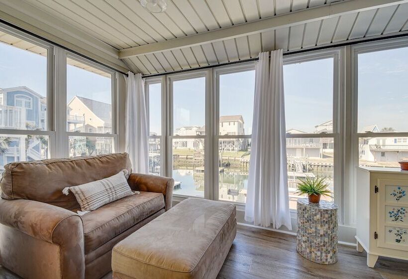 Holden Beach Home On Intracoastal Waterway Canal!